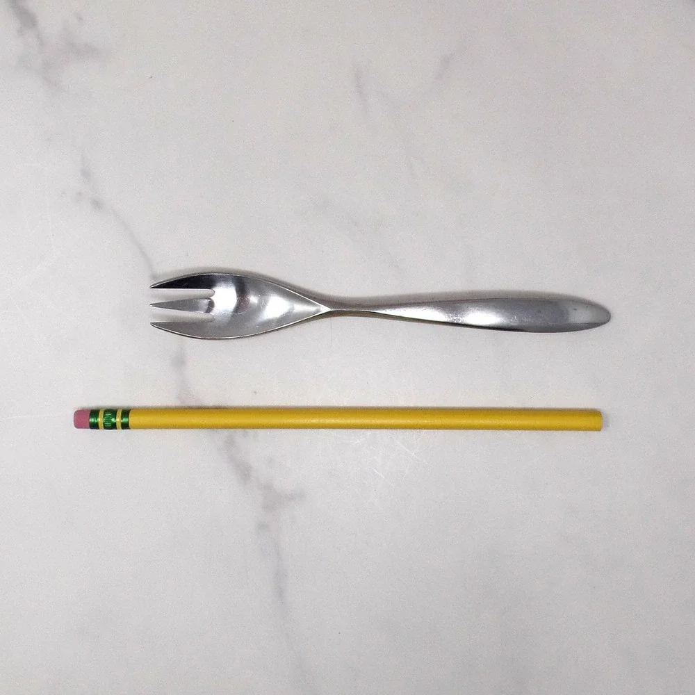 Vintage Wusthof Dreizack Pamir Stainless Steel MCM Flatware, Salad Fork